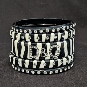 Dolce & Gabbana Rhinestone Bangle Stack